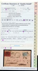 1868 - 20 cent. celeste, tiratura ... 