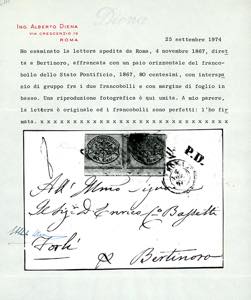 1867 - 80 cent. rosa lillaceo ... 