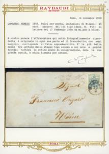 FALSI PER POSTA 1858 - 45 cent. ... 