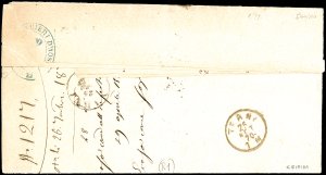 1870 - Lettera in franchigia ... 