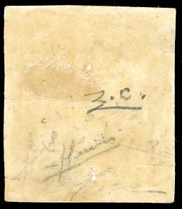 1851 - 5 cent. nero (1), nuovo, ... 