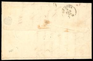 1855 - 5 cent. verde (7), quattro ... 