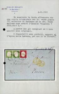 1855 - 5 cent. verde giallo, ... 