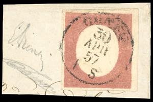 1854 - 40 cent. rosso mattone chiaro (9b), ... 