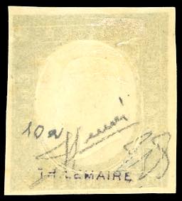 1854 - 5 cent. verde scuro, non ... 