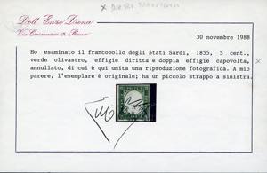 1863 - 5 cent. verde olivastro ... 