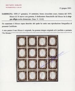 1859 - 10 cent. bruno cioccolato ... 