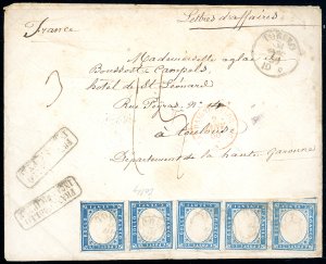 1859 - 20 cent. cobalto oltremare (15Ba), ... 