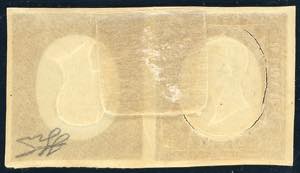 1854 - 5 cent. rosso mattone, ... 