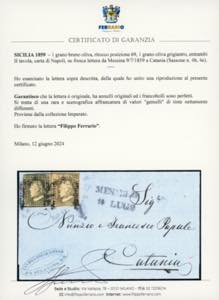 1859 - 1 grano bruno oliva, ... 