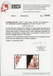 1859 - 5 soldi rosso, II tipo ... 