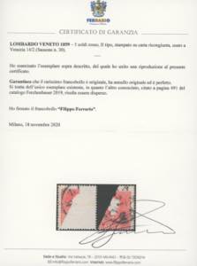 1859 - 5 soldi rosso, II tipo ... 