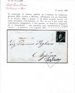 1859 - 2 grana azzurro oltremare, ... 