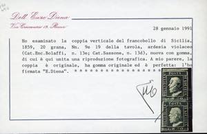 1859 - 20 grana ardesia violaceo, ... 