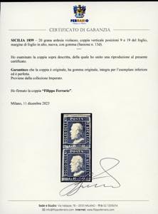 1859 - 20 grana ardesia violaceo, ... 