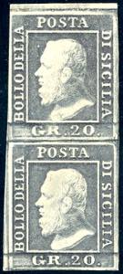 1859 - 20 grana ardesia violaceo, ... 