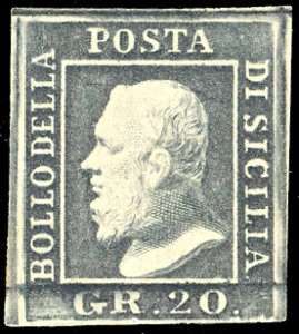 1859 - 20 grana ardesia violaceo (13d), ... 