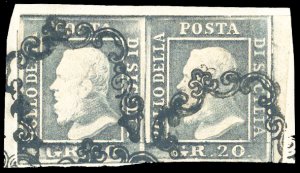 1859 - 20 grana ardesia violaceo ... 