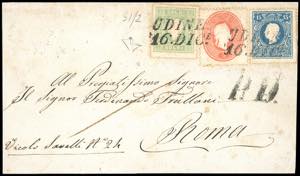 1862 - 15 soldi azzurro, II tipo, 5 soldi ... 