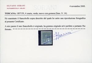 1857 - 4 crazie verde, II ... 