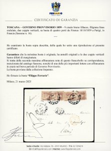 1859 - 9 crazie bruno lillaceo ... 