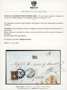 1860 - 10 cent. bruno (19), ... 