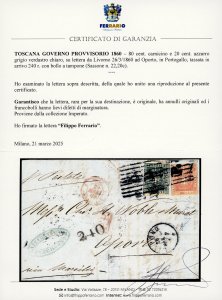 1860 - 80 cent. carnicino, ... 