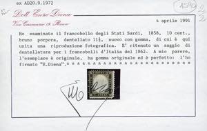 1862 - 10 cent. bruno nerastro, ... 