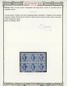 1863 - 15 cent. Litografico, I ... 