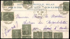 1888 - 1 cent. De La Rue, tiratura di Torino ... 