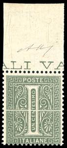 1864 - 1 cent. verde grigio chiaro De La ... 