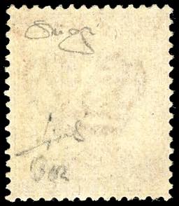 1863 - 2 cent. bruno rosso De La ... 