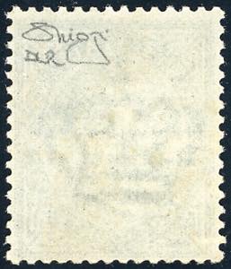 1863 - 5 cent. grigio verde, De La ... 