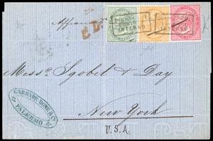 1875 - 5 cent., 10 cent. e 40 cent. De La ... 