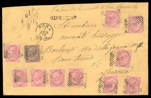 1873 - 40 cent. De La Rue, 10 esemplari, ... 