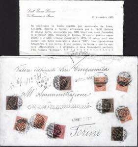 1881 - 2 lire scarlatto vivo, De ... 