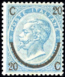 1865 - 20 cent. su 15 cent. Ferro di ... 
