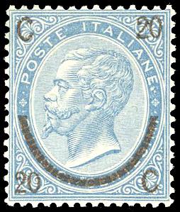 1865 - 20 cent. su 15 cent. Ferro di ... 