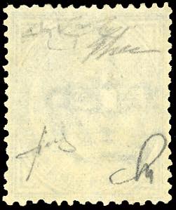 1877 - 10 cent. azzurro (27), ben ... 