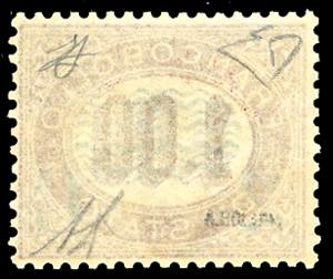 1878 - 2 cent. su 1 lira Servizio ... 