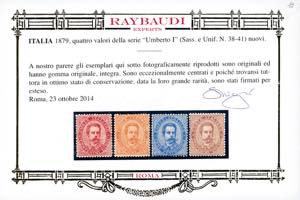 1879 - Umberto I, serie completa ... 