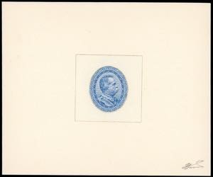1890ca - Prova di conio in azzurro ... 