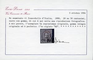 1890/91 - Soprastampati, serie ... 