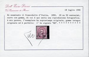 1890/91 - Soprastampati, serie ... 