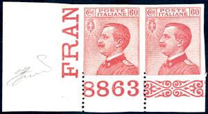 1918 - 60 cent. Michetti, non dentellato, ... 