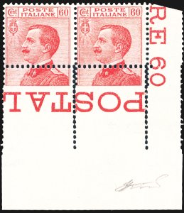 1918 - 60 cent. Michetti, doppia ... 