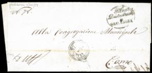 1859 - Lettera in franchigia da Gravedona ... 