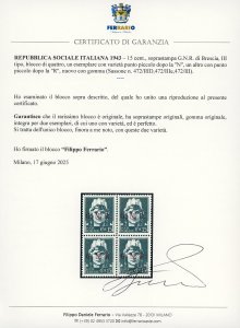 1943 - 15 cent., soprastampa ... 