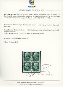 1943 - 25 cent., soprastampa ... 