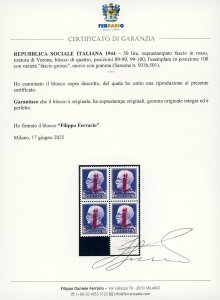 1944 - 50 lire, soprastampato ... 